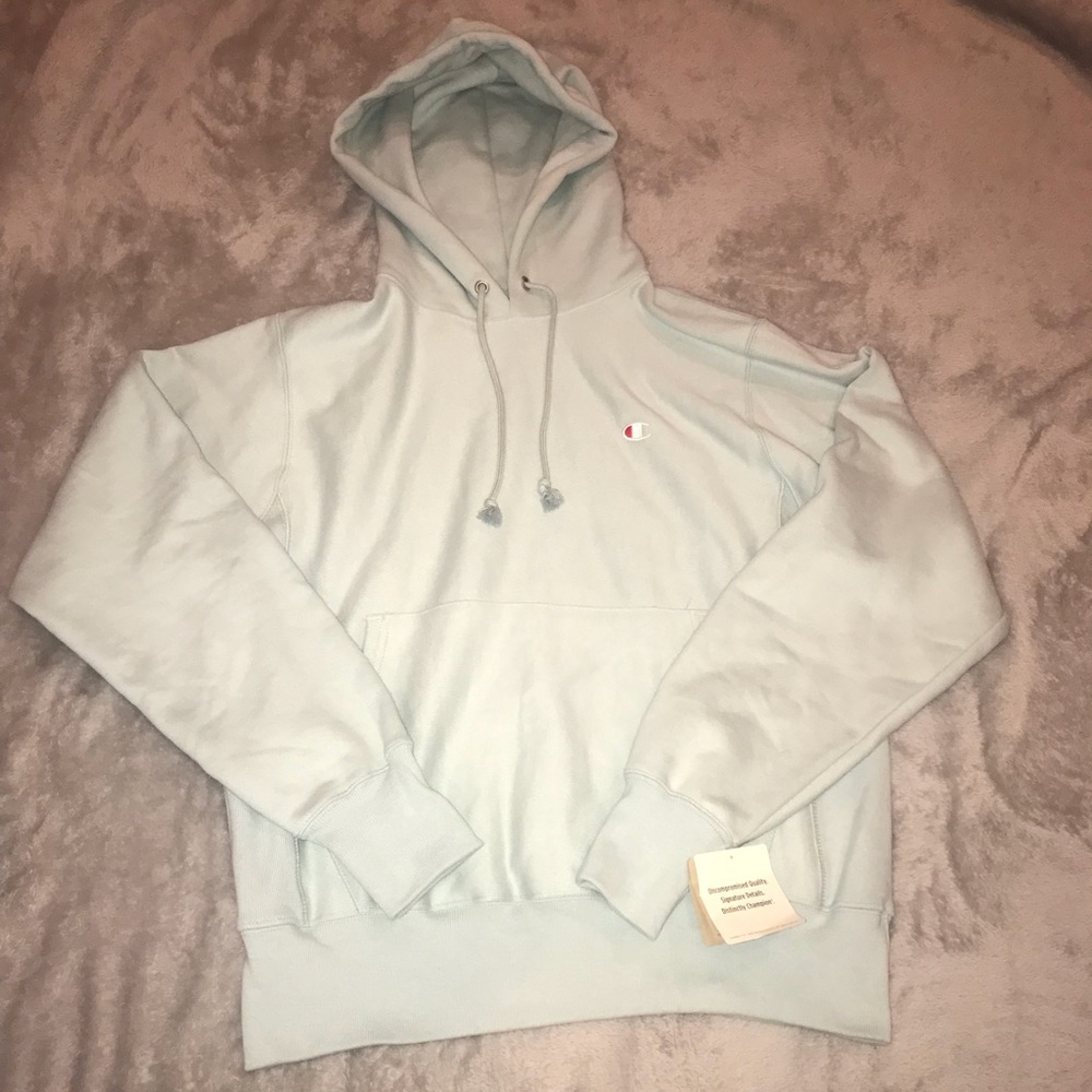 teal champion sweatshirt